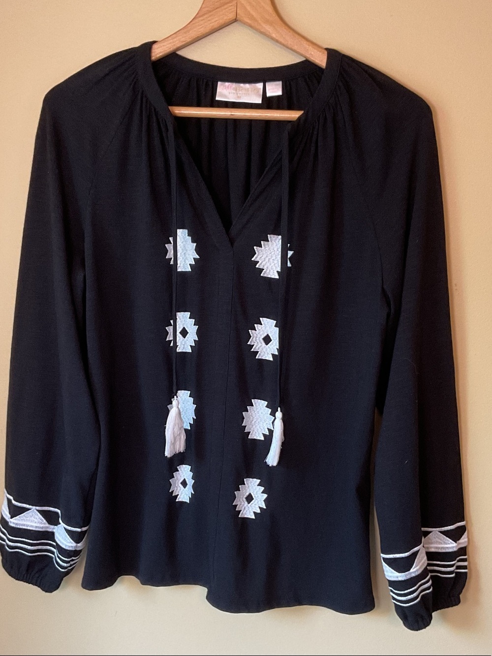 Belle BOHO Peasant Top Size S - Picture 1 of 5